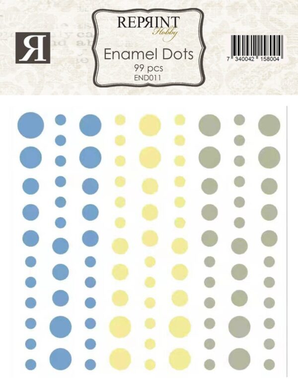 Reprint Selvklebende Enamel Dots - Summer Meadow Collection