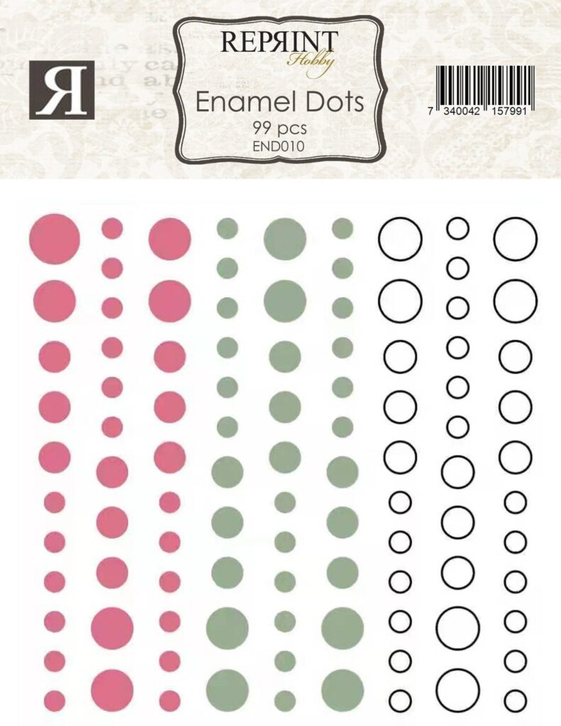 Reprint Selvklebende Enamel Dots - Summer Garden Collection