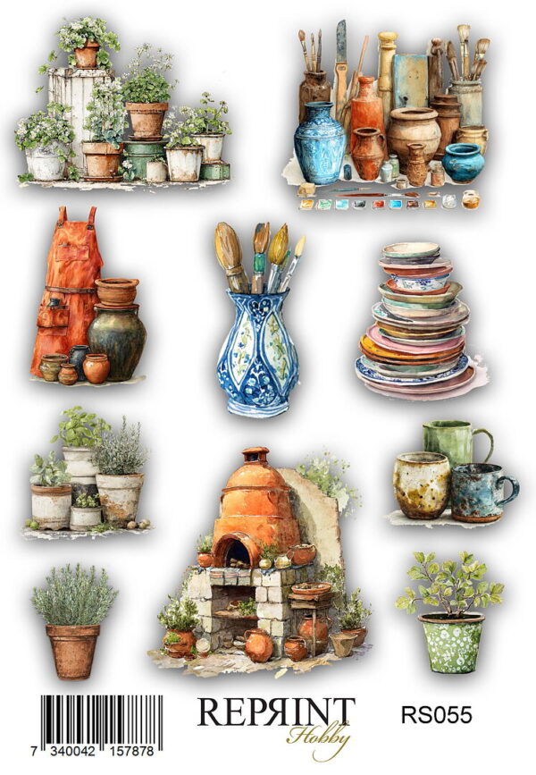 Reprint - The Pottery - Klistremerker