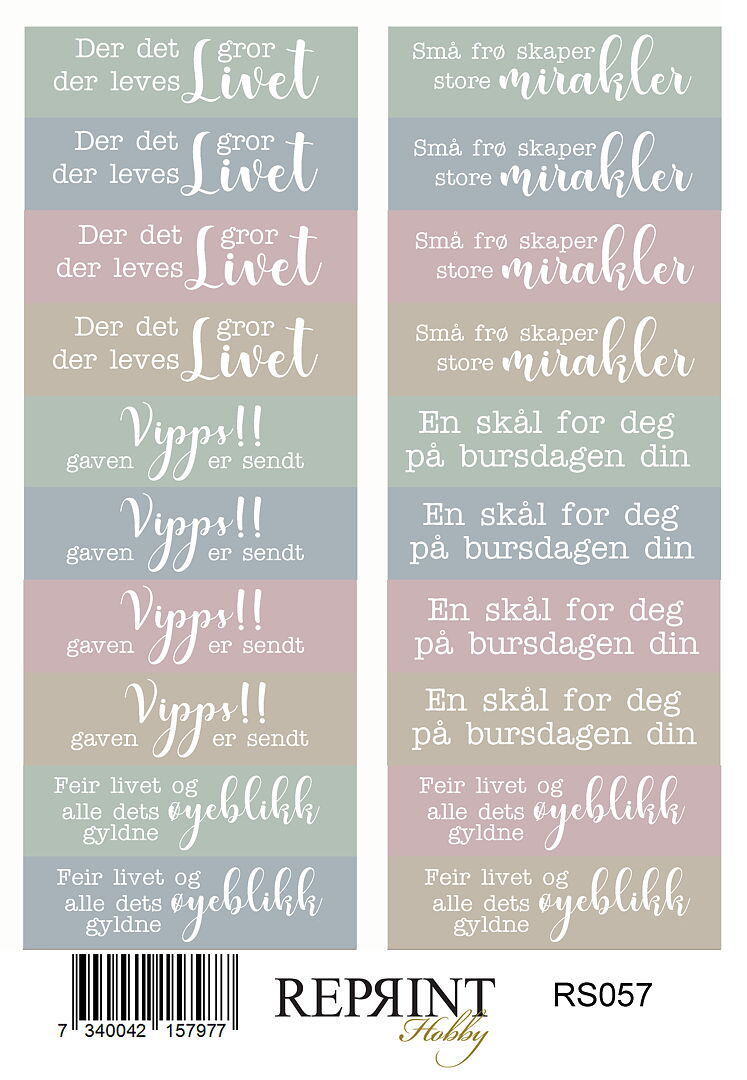 Reprint - The Pottery - Tekst Klistremerker - Bilde 1