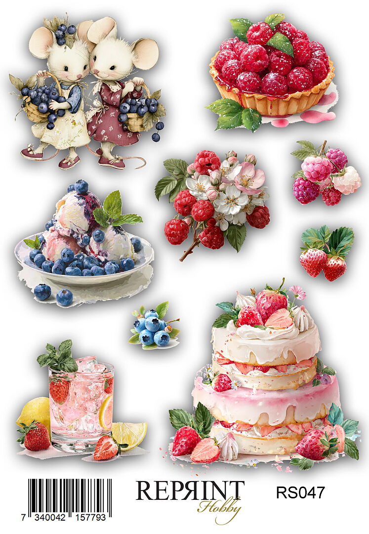 Reprint - Summer Garden - Klistremerker - Bilde 1