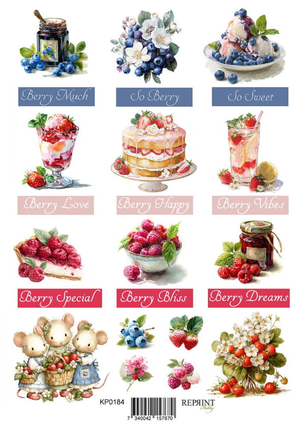 Reprint Summer Garden - A4 Klippeark