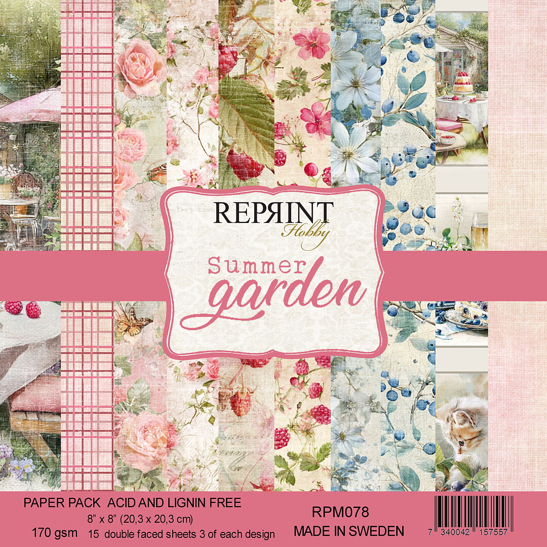 Reprint Summer Garden Collection - 8x8 - Bilde 1