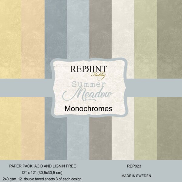 Reprint Summer Meadow Monochromes 12X12