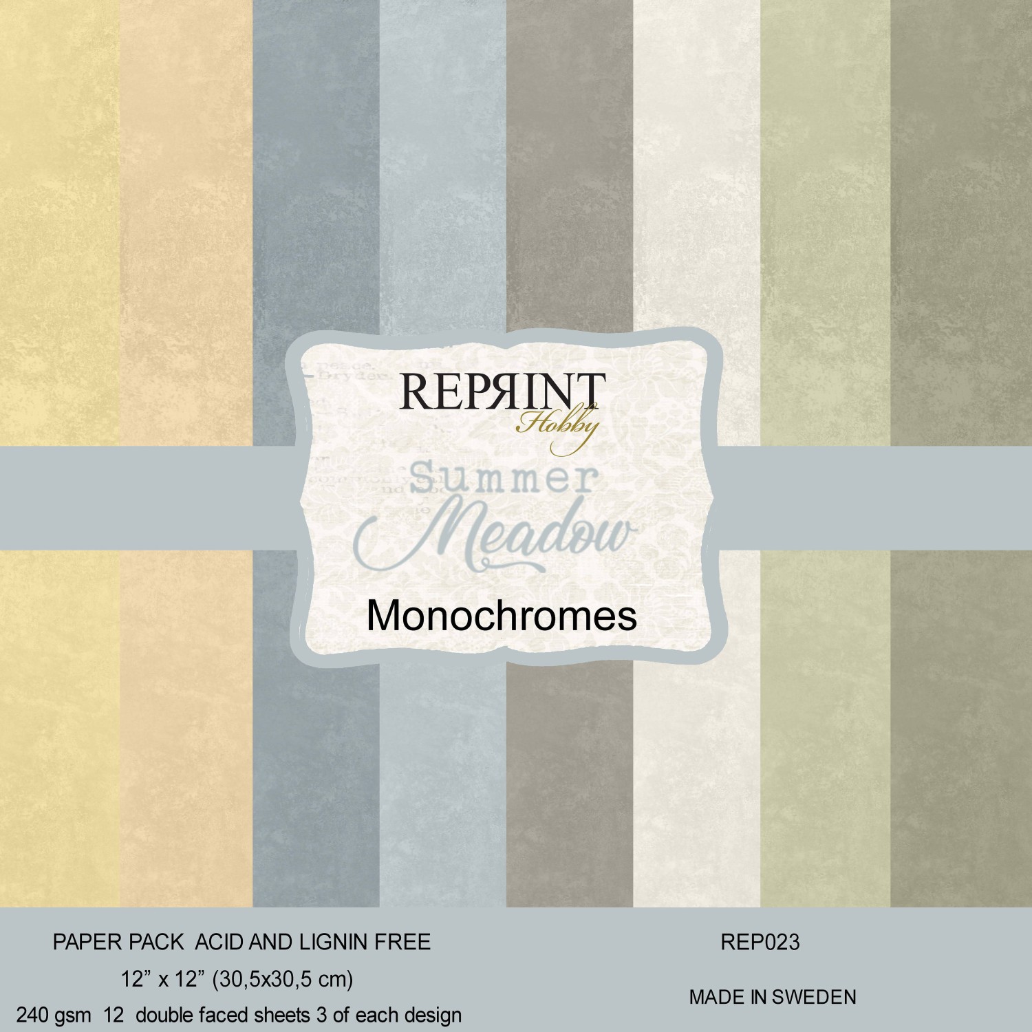 Reprint Summer Meadow Monochromes 12X12 - Bilde 1
