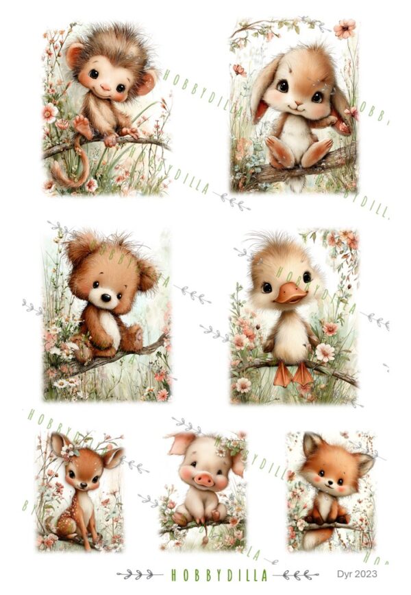 Motivark Dyr 2023 M Dyr i Trærne