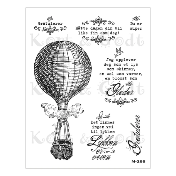 Kort & Godt Stempel - Gratulerer 2661