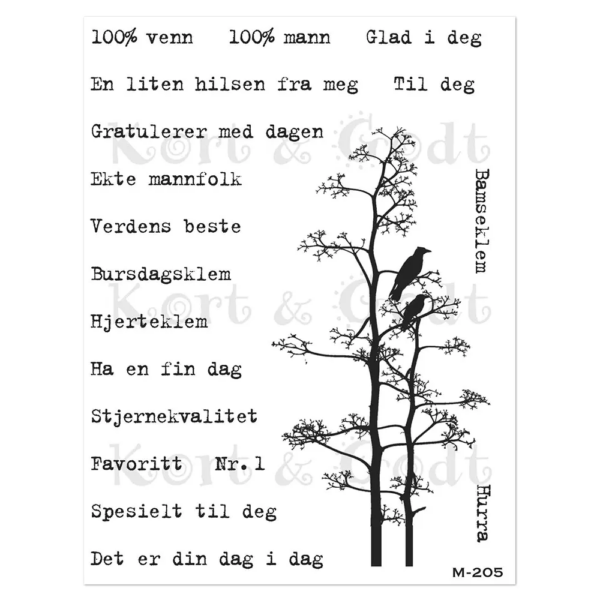 Kort & Godt Stempel - Venn 2051