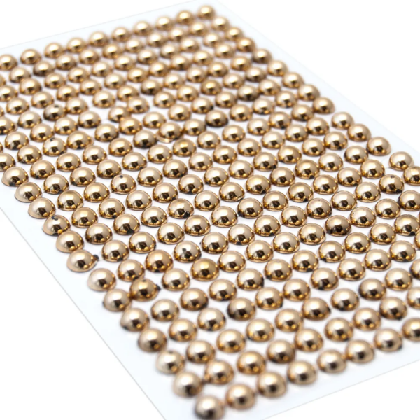 Halvperler 6mm Gull 4922