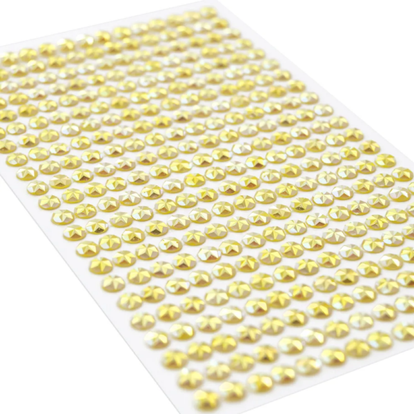 Halvperler Bling 5mm Gul 5584