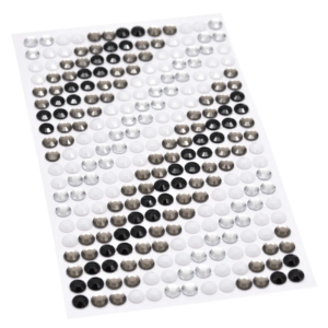 Halvperler Bling 6mm Sort/grå/hvit/klar 4194 - Bilde 2