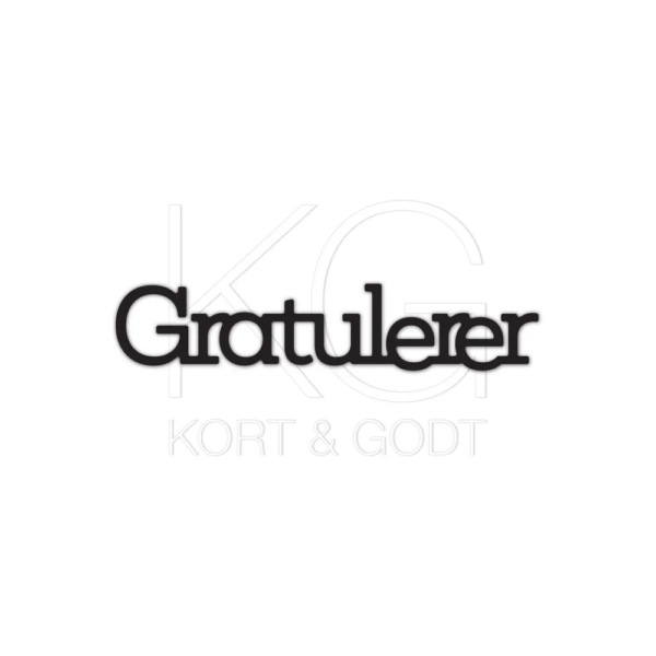 Kort & Godt Dies - Gratulerer 4964