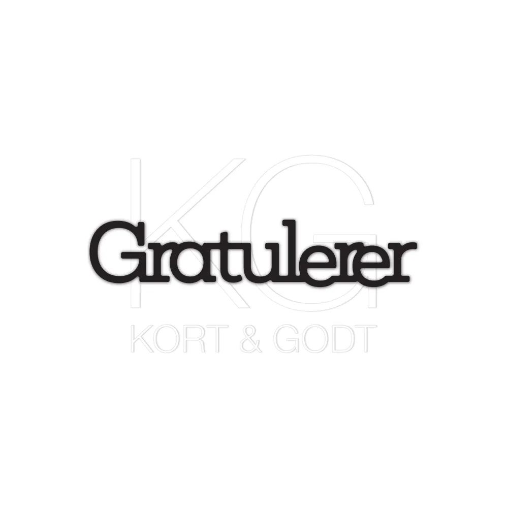 Kort & Godt Dies - Gratulerer 4964 - Bilde 1