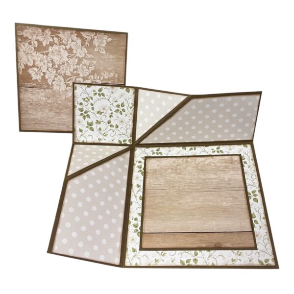 Kit 33 Kort med brettet hjørne - Dame på sykkel