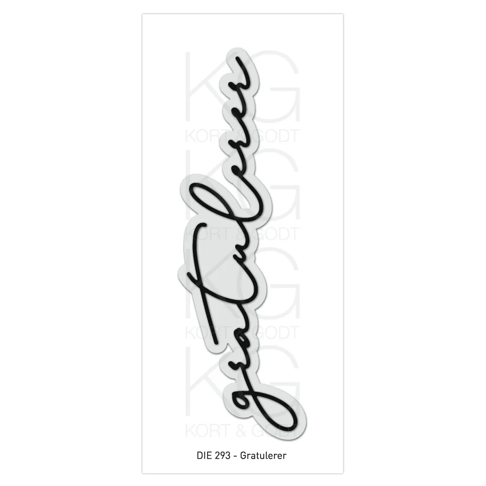 Kort & Godt Dies - med skygge Gratulerer 2938 - Bilde 1