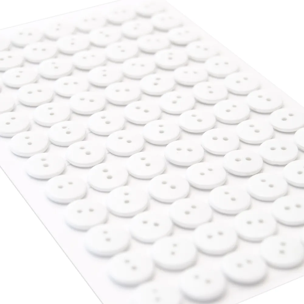 Stickers Knapp 10mm Hvit 4946 - Bilde 1