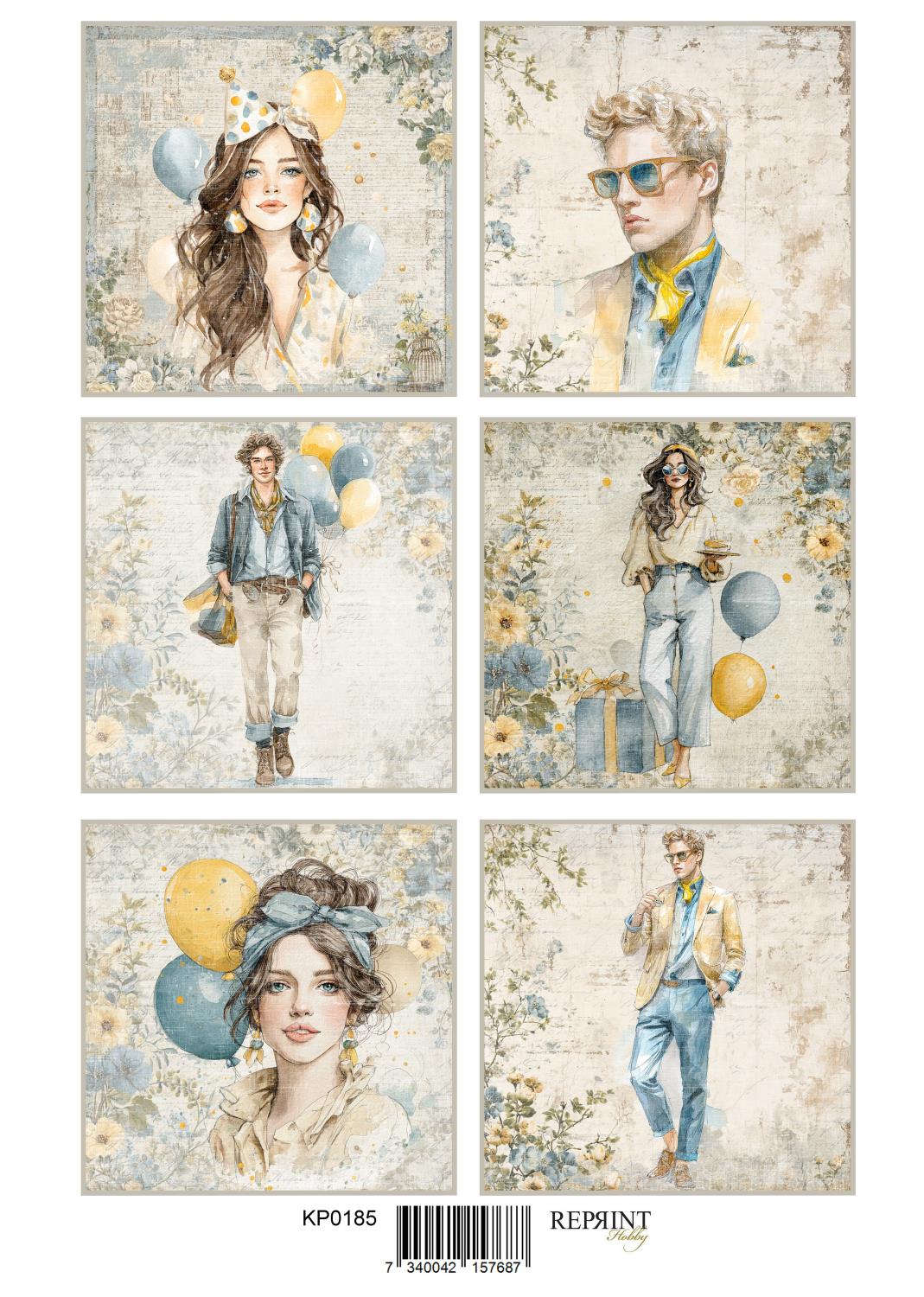 Reprint Summer Meadow Celebration - A4 Klippeark - Bilde 1