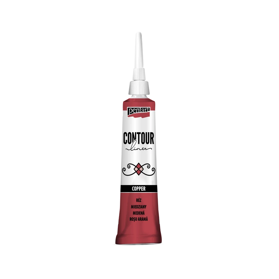 Pentart Contour liner 20 ml - Copper - Bilde 1