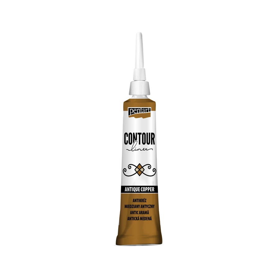 Pentart Contour liner 20 ml - Copper - Bilde 2
