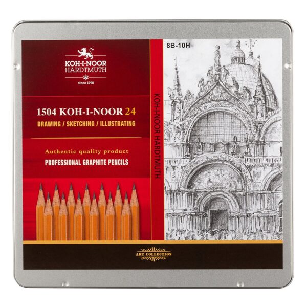 Koh-i-noor Blyantsett 8B-10H – 24st