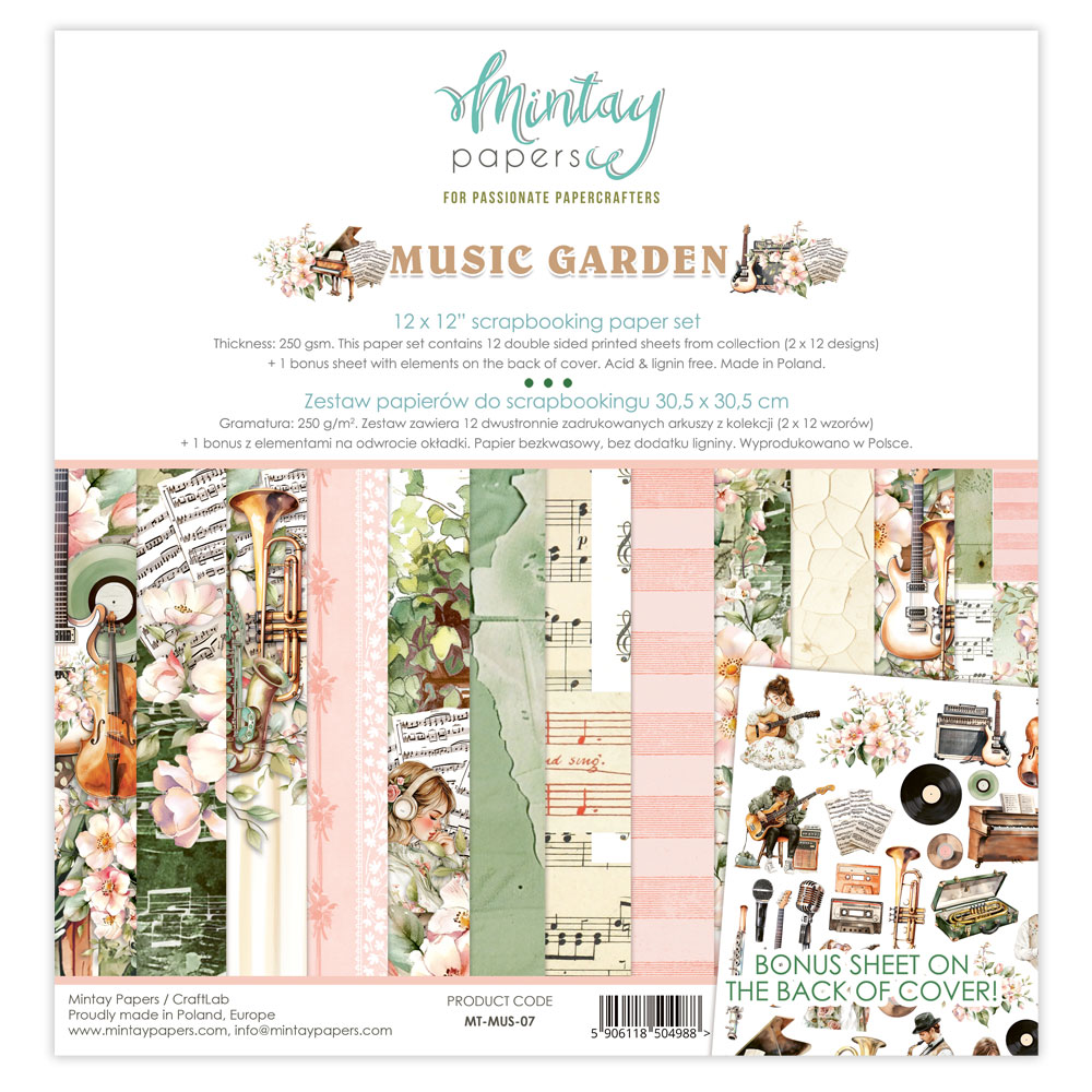 Mintay Music Garden 07 12 x 12 Blokk - Bilde 1