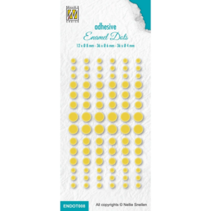 Nellie's Choice Enamel Dots 3 str 84 stk Gul - Bilde 1