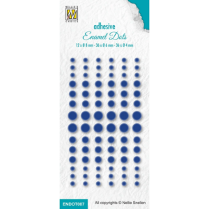 Nellie's Choice Enamel Dots 3 str 84 stk Blå - Bilde 1