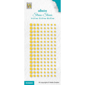 Nellie's Choice Rhinestones 3-5 mm 128stk Gul - Bilde 1