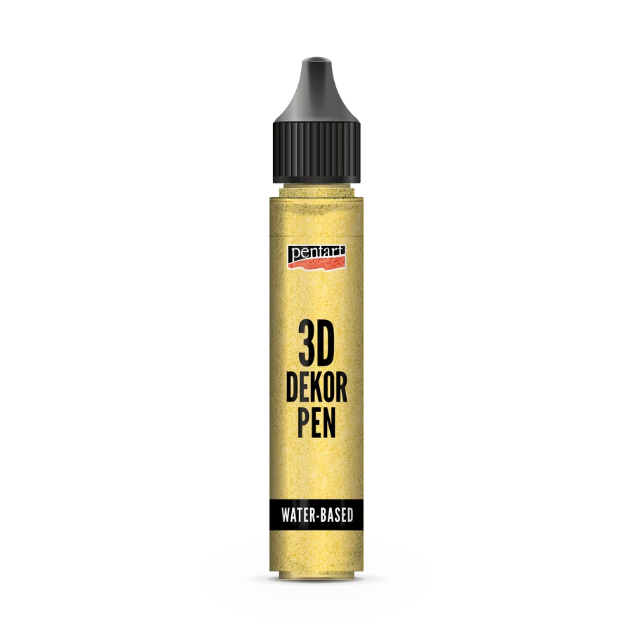 Pentart 3D Decor Pen glitter 30 ml - Gold - Bilde 1