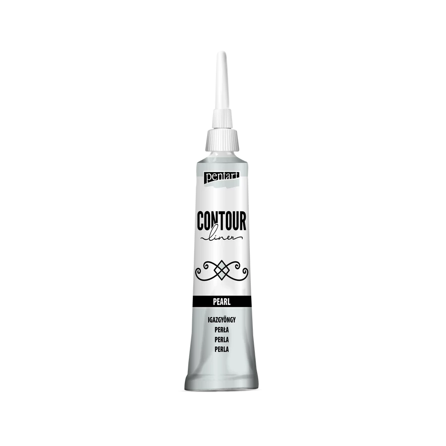 Pentart Contour liner 20 ml - Pearl - Bilde 1