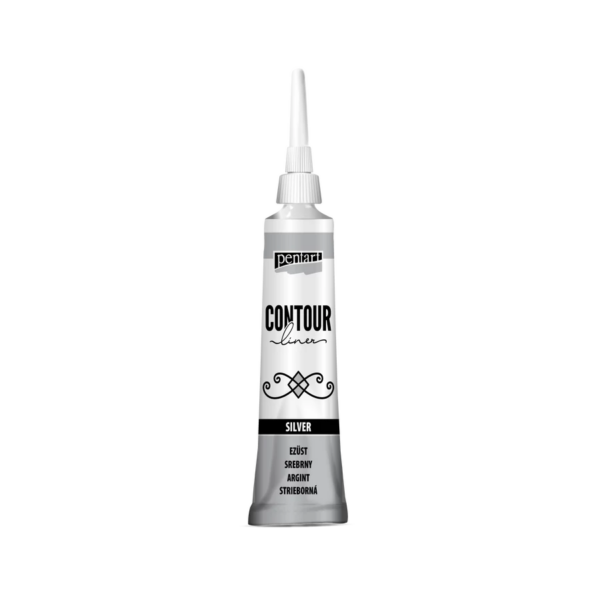 Pentart Contour liner 20 ml - Silver