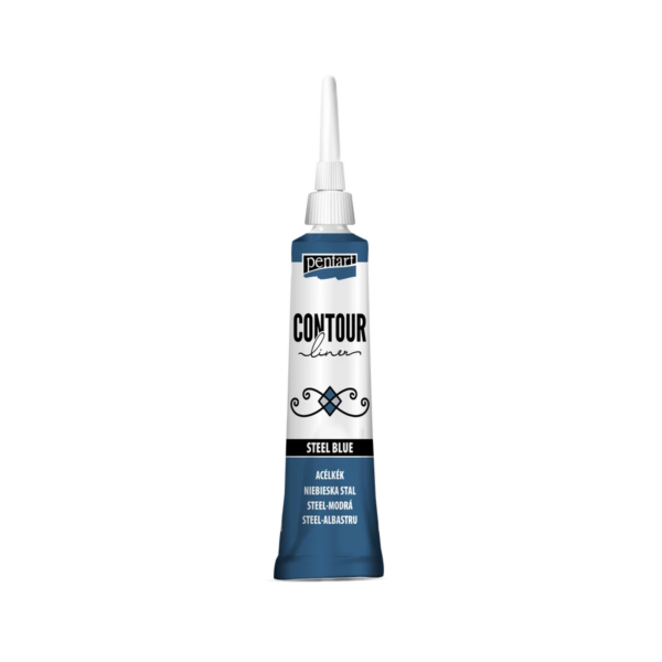 Pentart Contour liner 20 ml - Steel