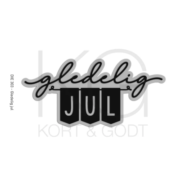Kort & Godt Dies - med skygge Gledelig jul 3036