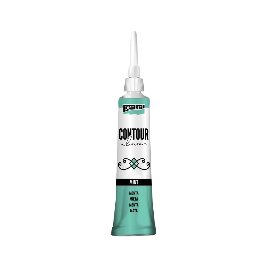 Pentart Contour liner 20 ml - Mint - Bilde 1