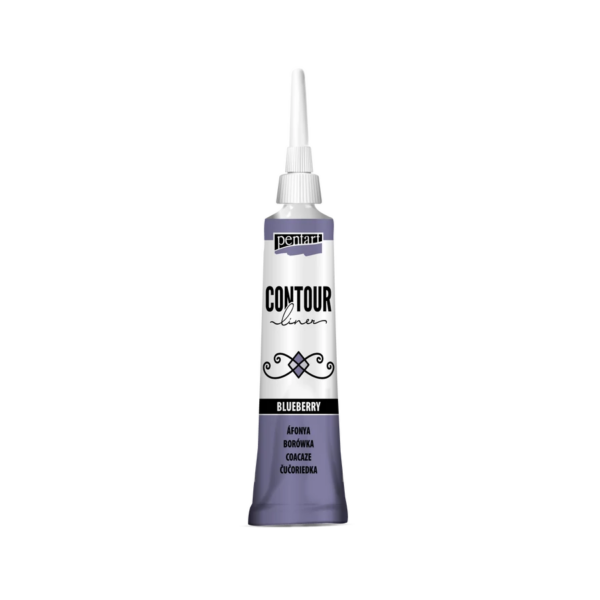 Pentart Contour liner 20 ml - Blueberry