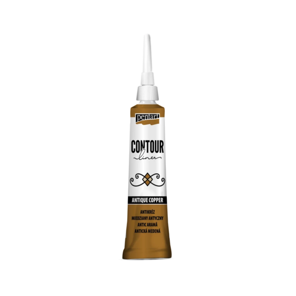 Pentart Contour liner 20 ml - Antique Copper