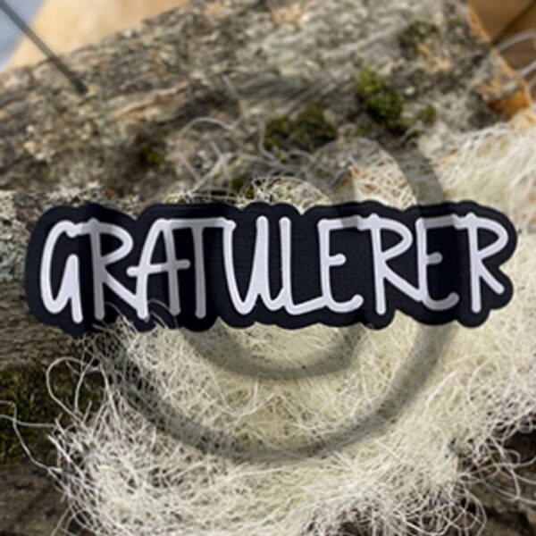 Papirdesign Dies - Gratulerer 22
