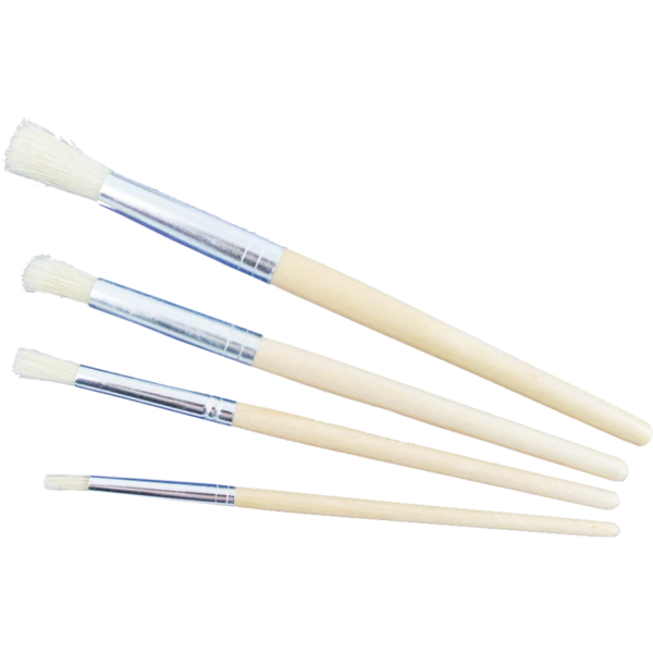 Stencil brush size 2, 4, 6, 8