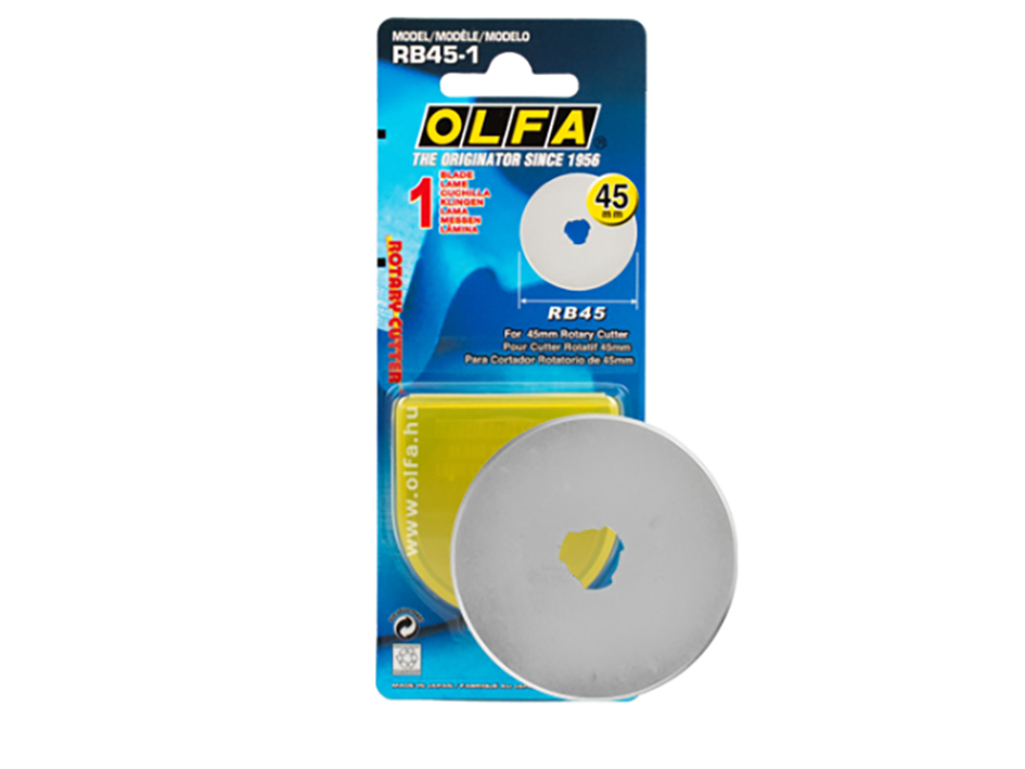 OLFA Rotary Cutter 45mm RB45 1 reserveblad - Bilde 1