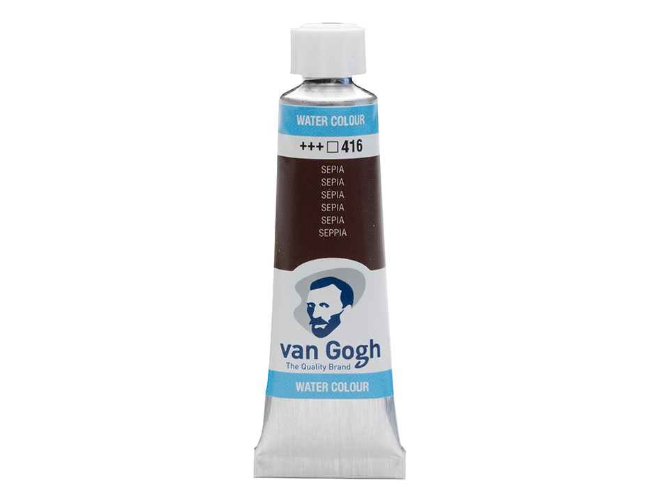 Van Gogh Akvarelltube 10ml – 416 Sepia - Bilde 1