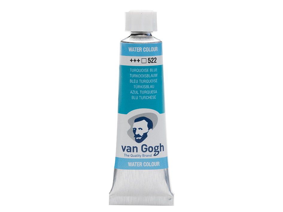 Van Gogh Akvarelltube 10ml – 522 Turquoise blue - Bilde 1