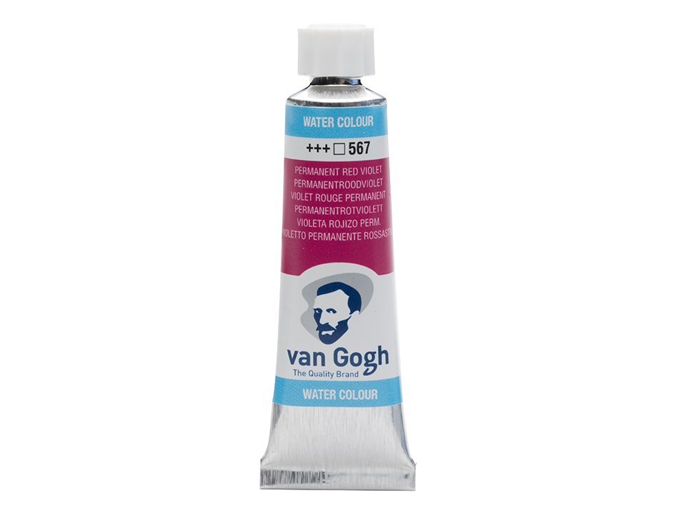 Van Gogh Akvarelltube 10ml – 567 Perm. red violet - Bilde 1