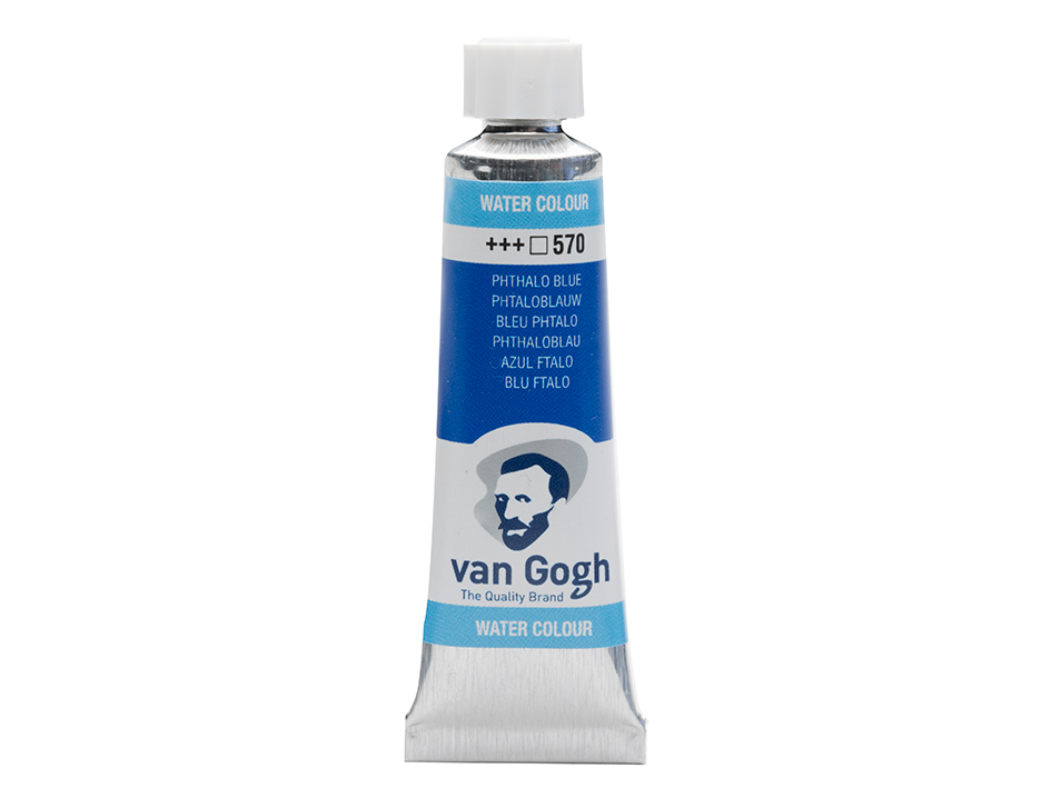 Van Gogh Akvarelltube 10ml – 570 Phthalo blue - Bilde 1