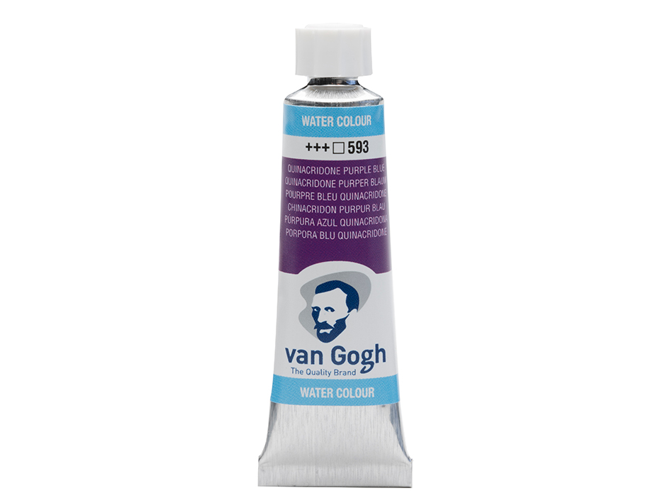 Van Gogh Akvarelltube 10ml – 593 Quinacridone purple blue - Bilde 1