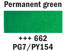 Van Gogh Akvarell Halfpan – 662 Perm. green