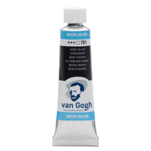 Van Gogh Akvarelltube 10ml – 701 Ivory black - Bilde 1