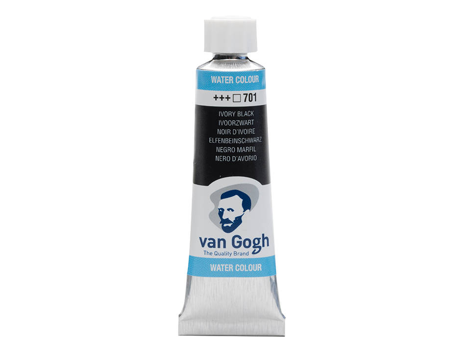 Van Gogh Akvarelltube 10ml – 701 Ivory black - Bilde 1