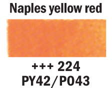 Van Gogh Akvarell Halfpan – 224 Naples yellow red
