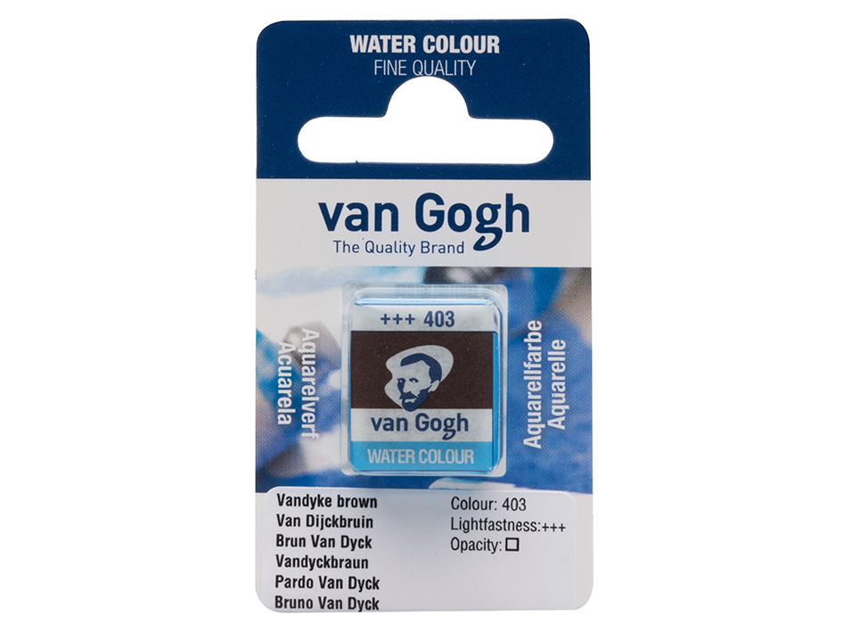 Van Gogh Akvarell Halfpan – 403 Vandyke brown - Bilde 1