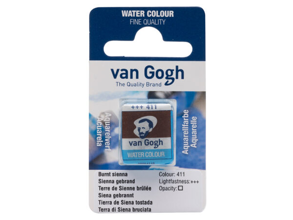 Van Gogh Akvarell Halfpan – 411 Burnt sienna